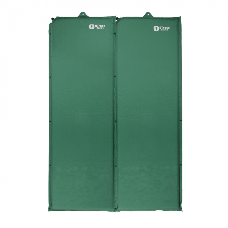 Коврик самонадувающийся Basic 5, 192х66х5 см, зеленый, BTrace