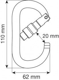 Карабин OVAL XL LOCK, CAMP