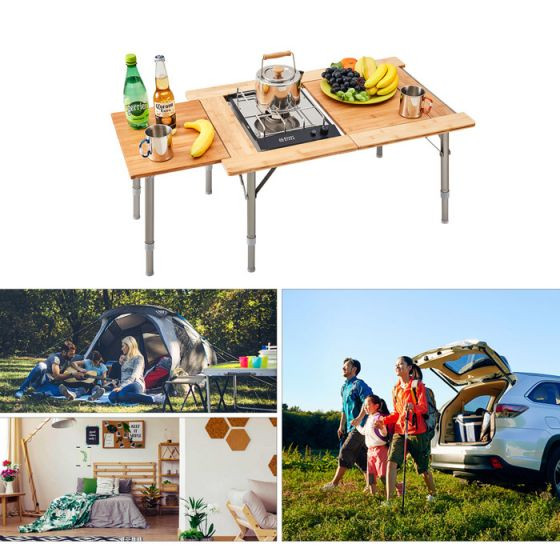 Стол складной 2022 &amp;quot;Bamboo 7851G&amp;quot; бамбук