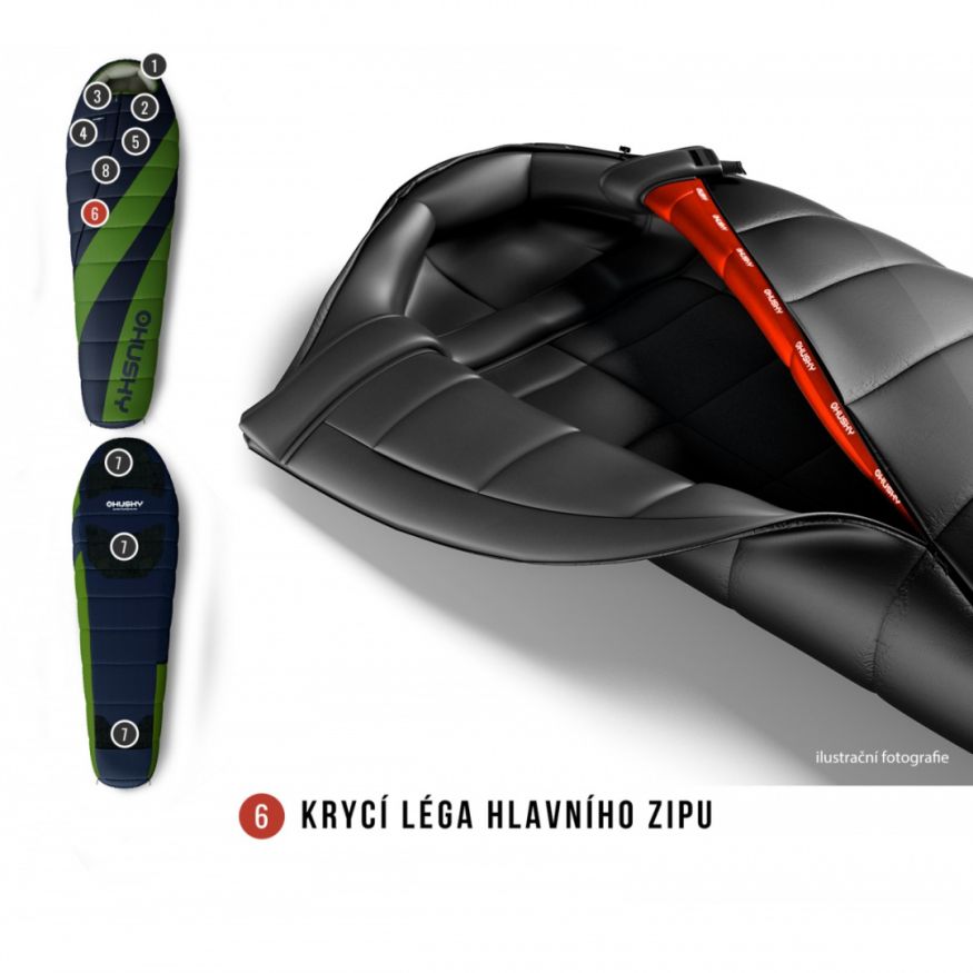 Спальный мешок ESPACE -6С, 210х85, InsuFil, правый