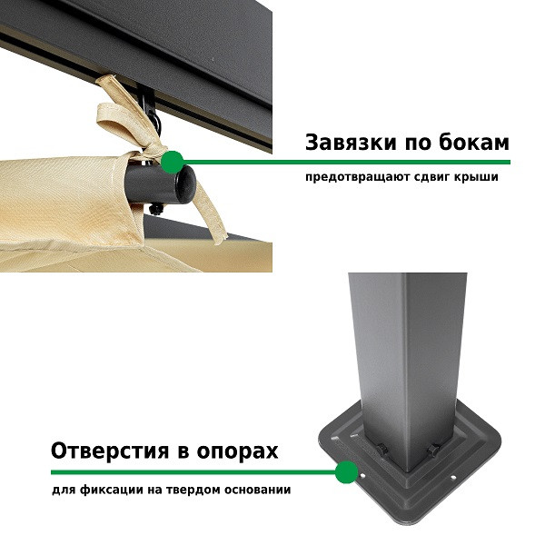 Тент садовый Green Glade 1152 3х3м полиэстер