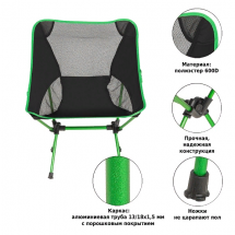 Стул складной M6190, Green Glade