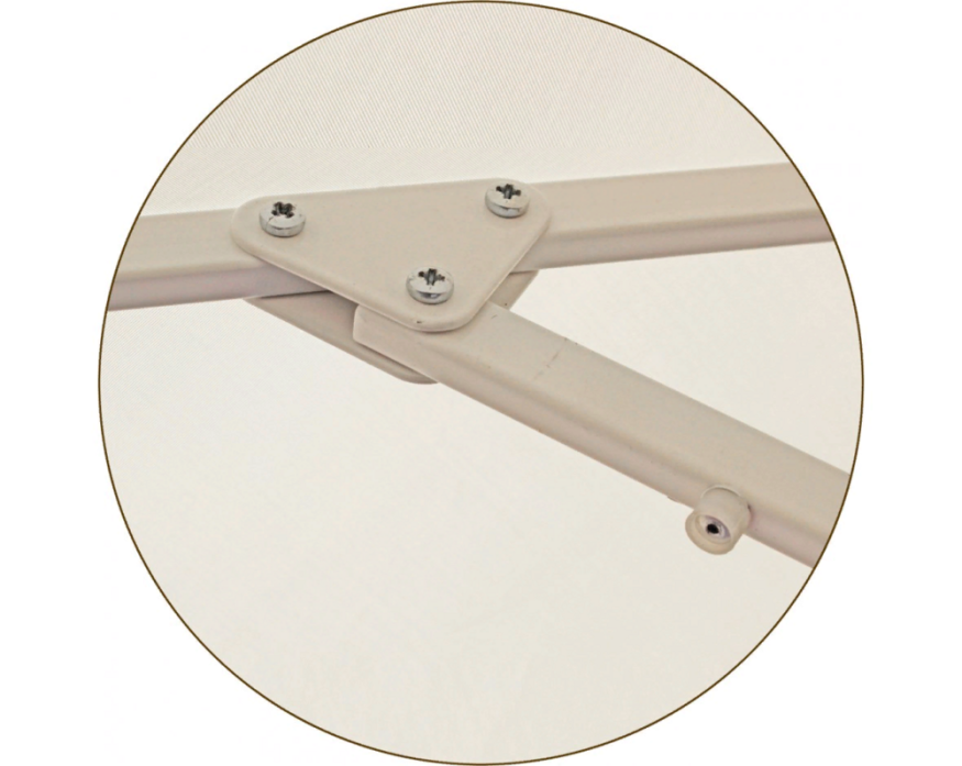 Зонт круглый (d=3 м, 8 спиц) сталь цинк, с воланом