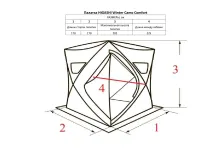 Палатка зимняя Higashi Comfort Winter Camo (однослойная)