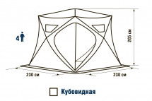 Палатка зимняя Higashi Winter Camo Pyramid (однослойная)